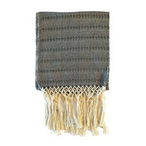 3684 Mexican Handmade Cotton Rebozo Shawl (black